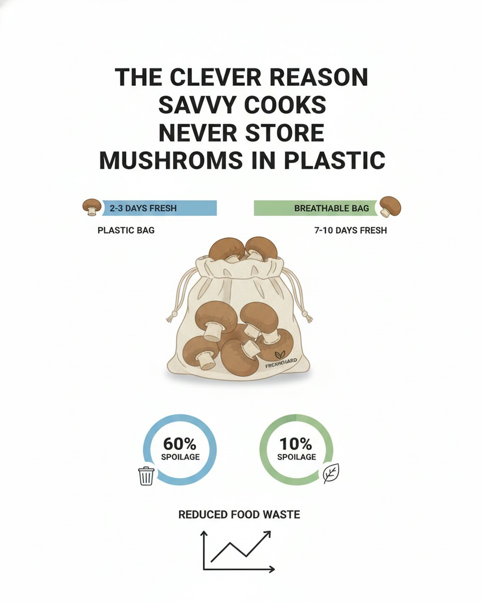 The Clever Reason Savvy Cooks Never Store Mushrooms in Plastic