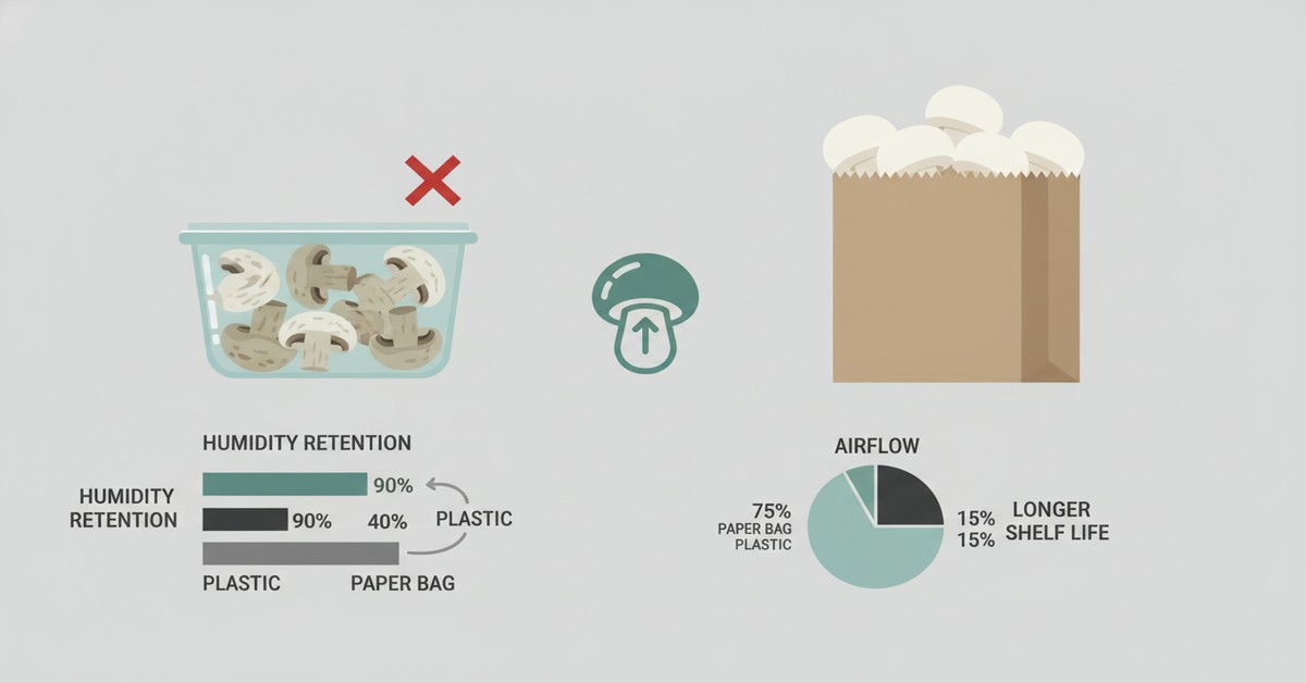 The Clever Reason Savvy Cooks Never Store Mushrooms in Plastic