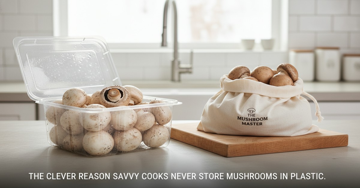 The Clever Reason Savvy Cooks Never Store Mushrooms in Plastic