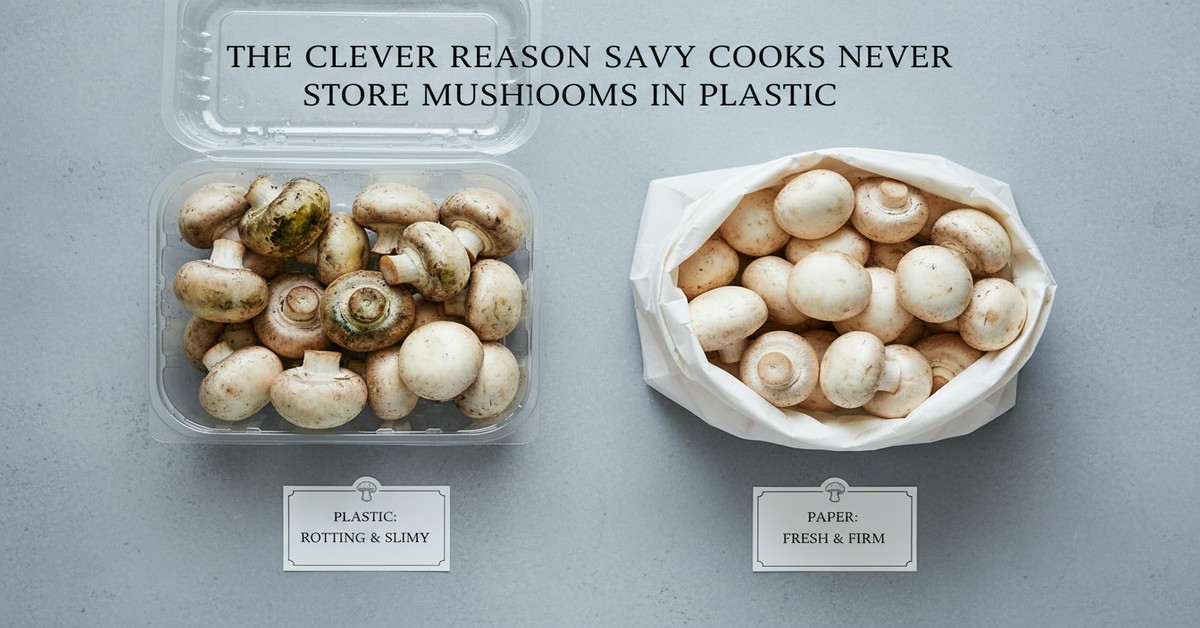 The Clever Reason Savvy Cooks Never Store Mushrooms in Plastic