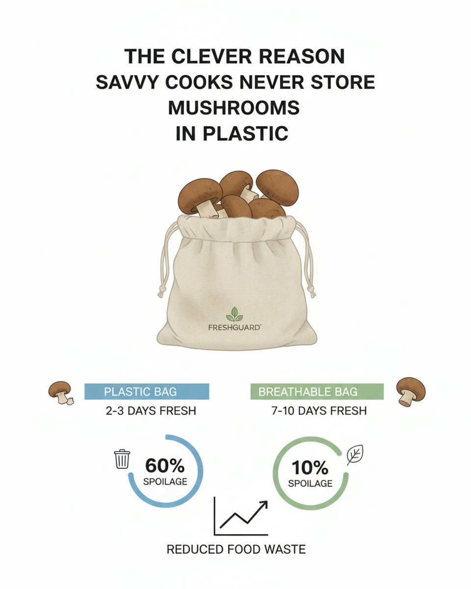 Why Savvy Cooks Avoid Plastic for Mushroom Storage