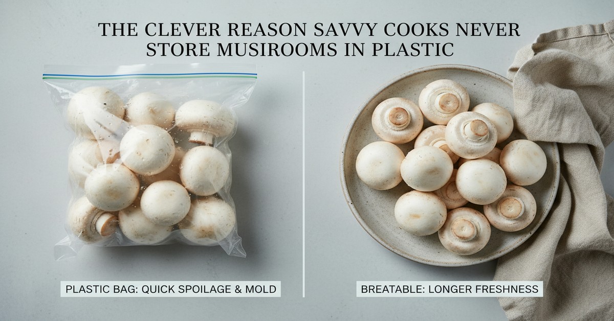 The Clever Reason Savvy Cooks Never Store Mushrooms in Plastic
